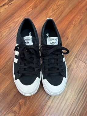adidas Black and White Low-Top Sneakers